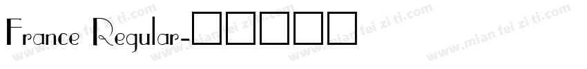 France Regular字体转换